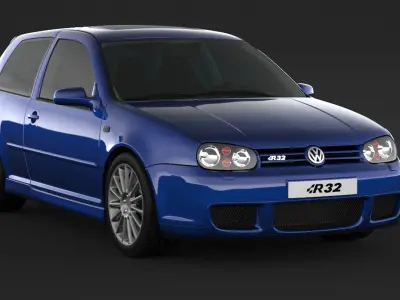 Volkswagen Golf 4 R32  3D model