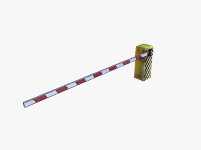 Road Props Low-poly 3D model