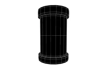 Pipe v5 004 Low-poly 3D model