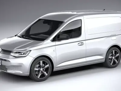 Volkswagen caddy commerce pro van 2022 3D model