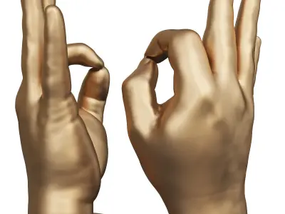 Hand OK sculpture 3D print model