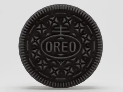 Black Oreo Cookie 3D Modell 3D model