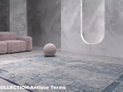 Antique Terms Carpets 3D Model Textures and material 3D model