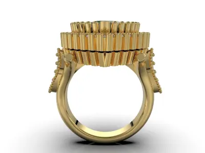 Sultana Hurrem Ring 3D print model