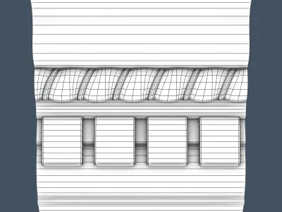 Decorative Crown Molding 3D model 10