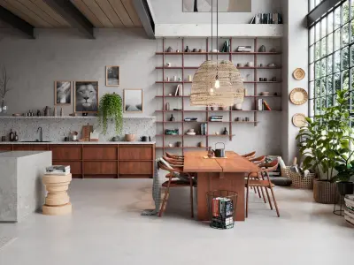 Boho Design Interior Scene for Cinema 4D and Vray 6 ACES 3D model