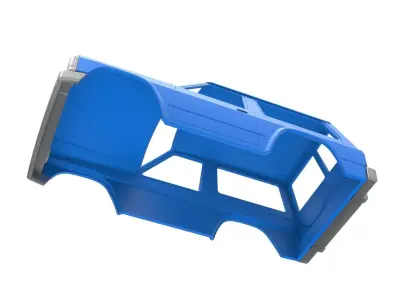 Shell of vintage SUV Scale 1 to 25 3D print model