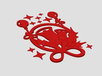 Christmas Garland Panel A05 - Door Wall Decoration 3D print model