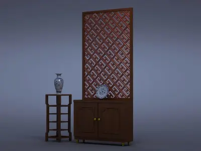 cabinet cabinet wardrobe sofa bed table bookshelve 3D model