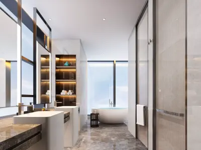 bathroom 3D model get