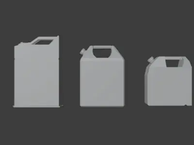 Low Poly Canister Pack Collection Low-poly 3D model