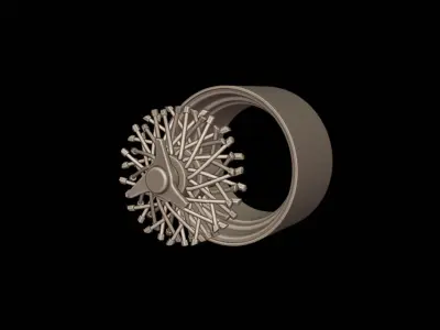 cadillac eldrado 1983 2 parts wheel 3D print model