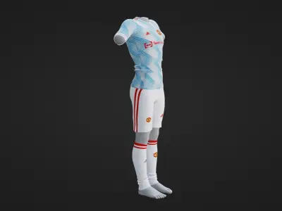 Manchester United Sportwear Low-poly 3D model