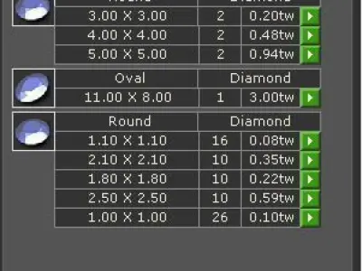 Engagement Ring With Oval and Rounded Diamonds  3D model
