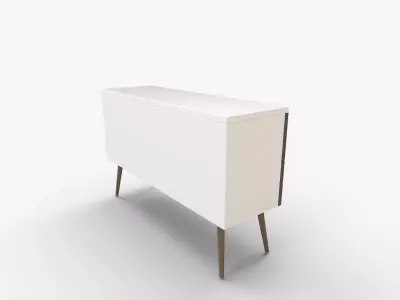 Blairsville Wide Two Drawer 3D model