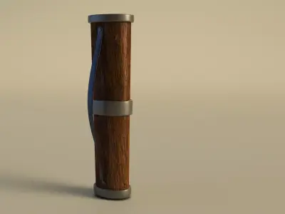 SPORT---ARCHERY---Quiver wooden pen Low-poly 3D model