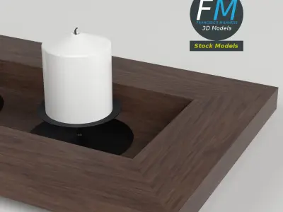 Candles decoration 3D model