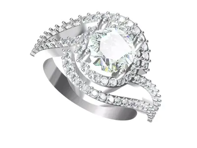Wedding Ring  3D print model 23