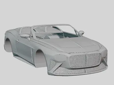 Bentley Mulliner Bacalar 2020 Printable Body - ANY Scale 3D print model