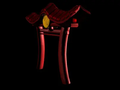 Japanese like Shrine Free 3D model