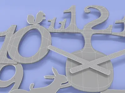 Koziol Design PI P Wall Clock 5 3D model
