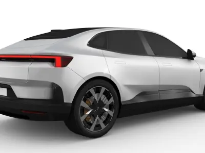 Polestar 4 2024 Low-poly 3D model