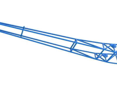 Frame of Front engine dragster Scale 1 to 25 3D print model