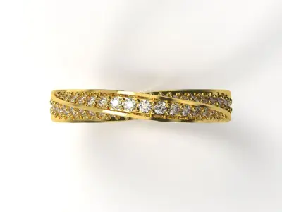 bride diamond ring rr0009 3D print model