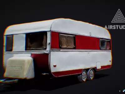 Caravan Photoscanned 3D model
