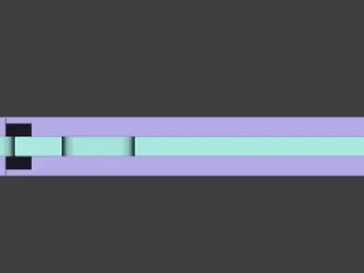 regular RAM stick Free 3D model