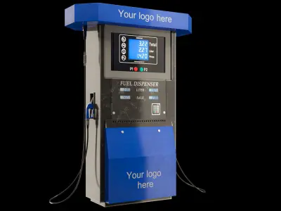 Fuel Dispenser Low-poly 3D model