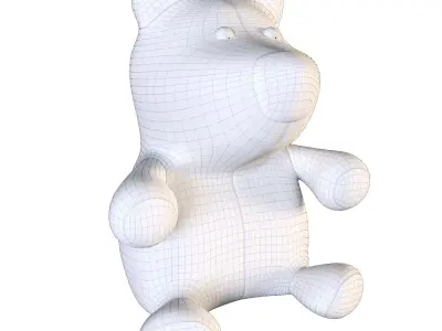 Bear plush toy 3D model