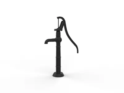 water pump Free low-poly 3D model