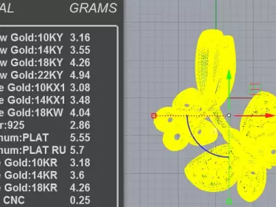 Exclusive Layered Butterfly Charm Pendant 3D print model