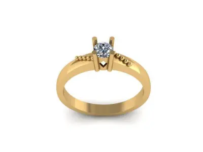 simple wedding ring 3D print model