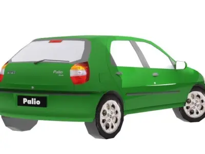 Fiat Palio  Low-poly 3D model