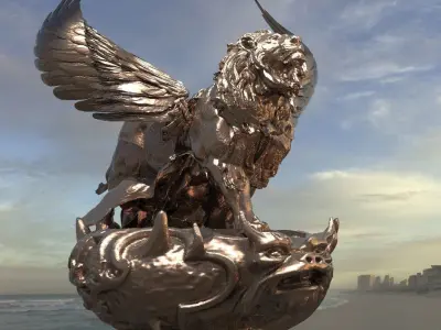 Great lion Aslan 2  3D model