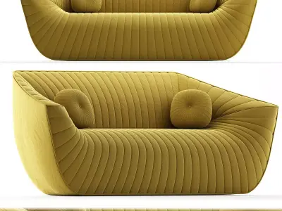 Nautil Sofa by Cedric Ragot for Roche Bobois 3d model Low-poly 3D model