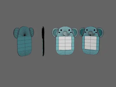 Elephant Frames Low-poly 3D model