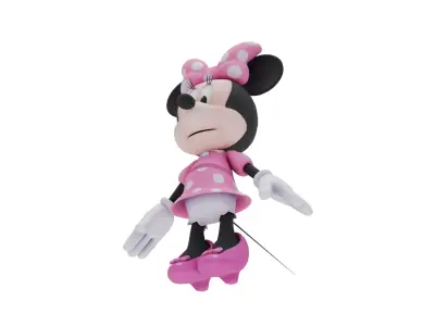 Minnie Mouse Low-poly 3D model