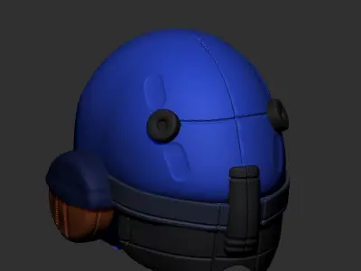 gas mask scifi high poly sculpt 3d printable 3D model 3D model