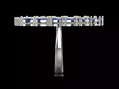 Luxury wedding Bridal stl 3dm Ring  Model jr00229 3D print model