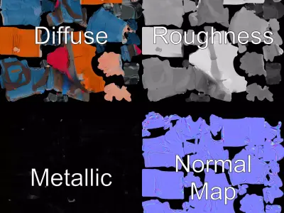 Stylized Youth Character Model Pack for Animation and Games Low-poly 3D model