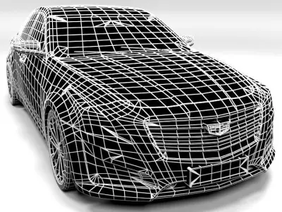 CADILLAC CTS Low-poly 3D model