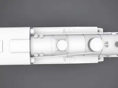 Baden VI c DRG class 75 Steam Locomotive scale model 3D print model