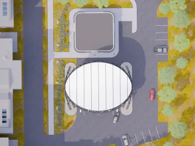 Gas station 2 3D model