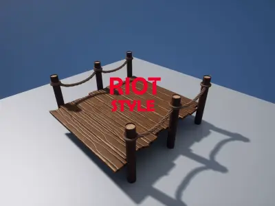 Bridge Riot Style Low-poly 3D model
