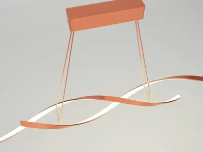 HDC Simple modern LED chandelier 3D model