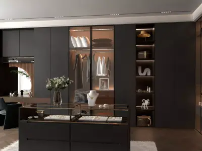 Cloakroom Dressing room 3D model