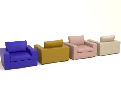 Modern  Seater Armchair 3D model